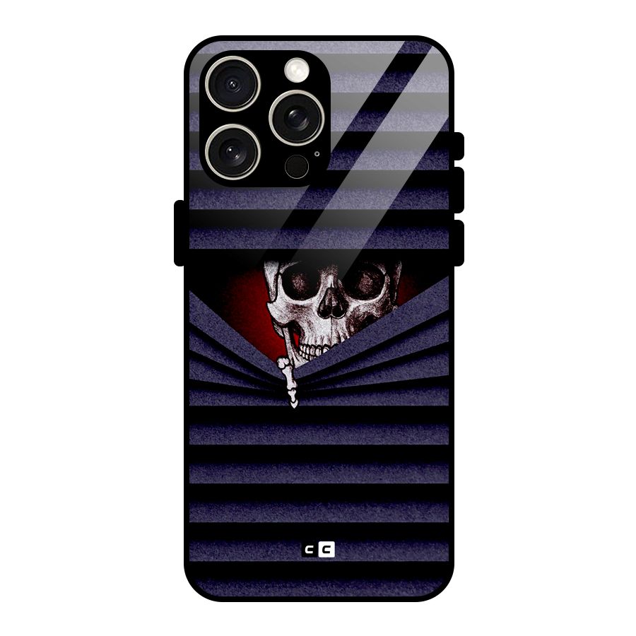Skull Peak Glass Back Case for iPhone 15 Pro Max