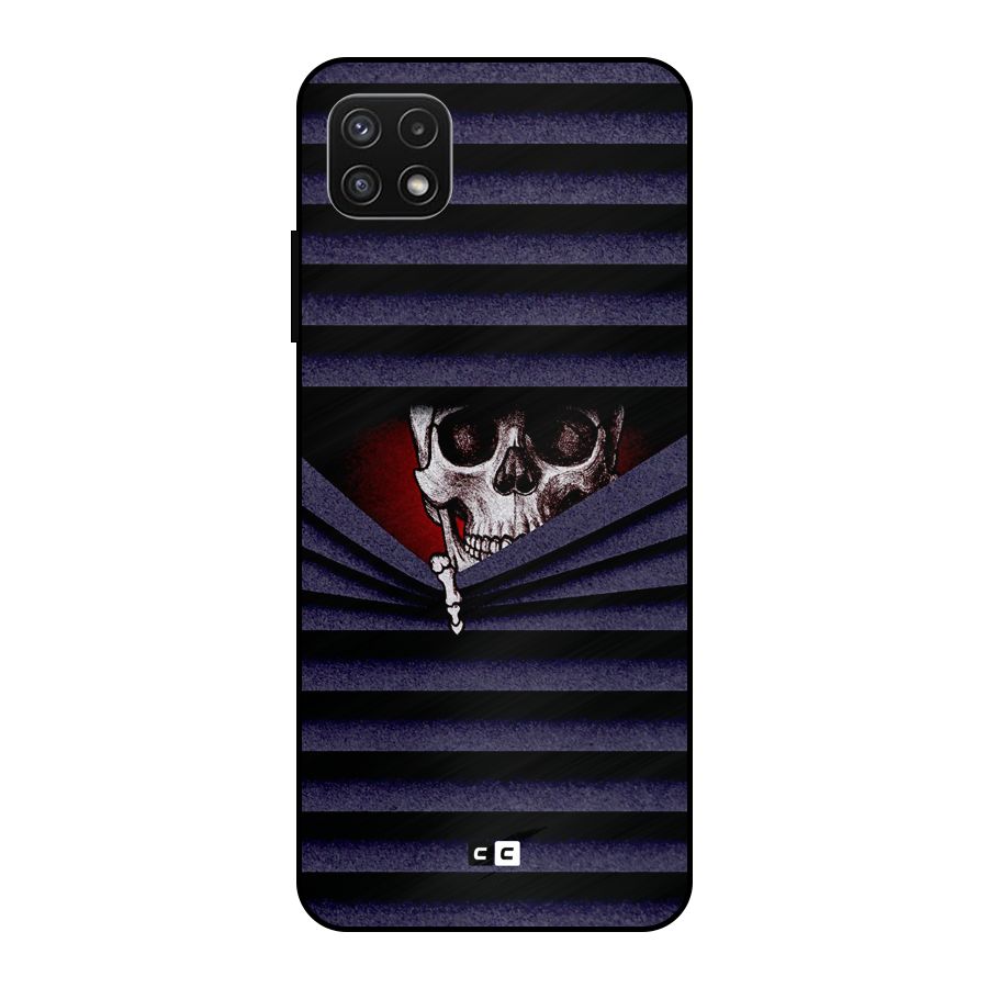 Skull Peak Metal Back Case for Galaxy A22 5G