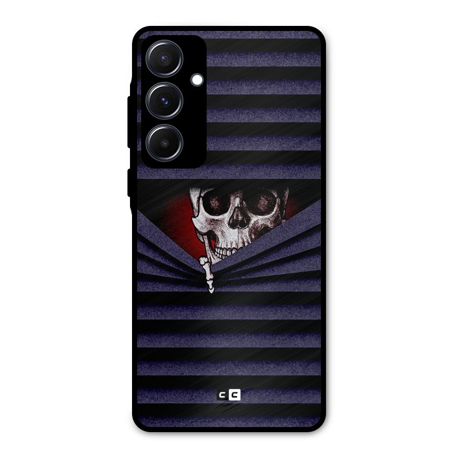 Skull Peak Metal Back Case for Galaxy A55