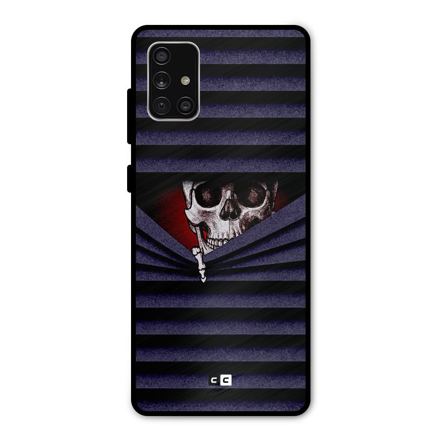 Skull Peak Metal Back Case for Galaxy A71
