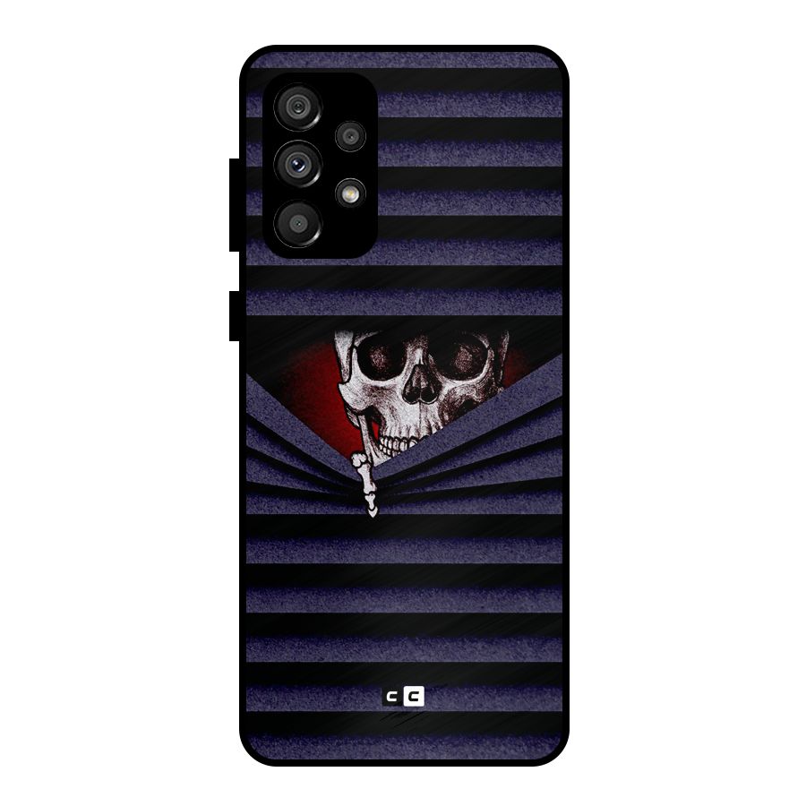Skull Peak Metal Back Case for Galaxy A73 5G