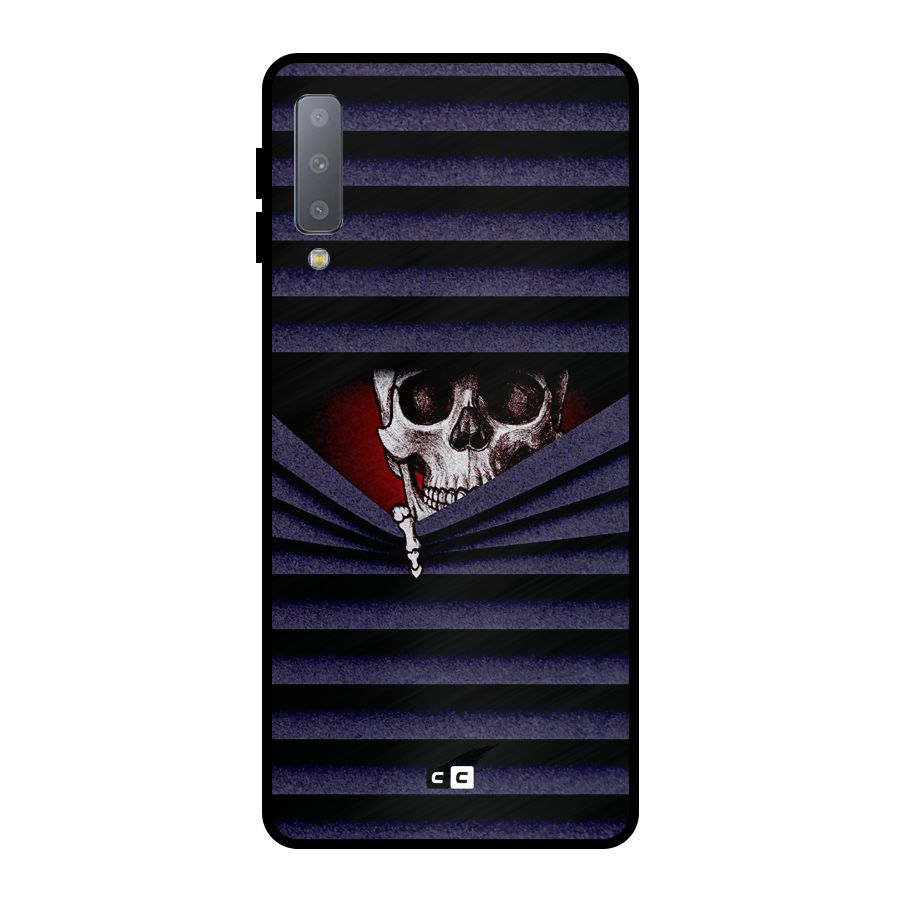 Skull Peak Metal Back Case for Galaxy A7 (2018)