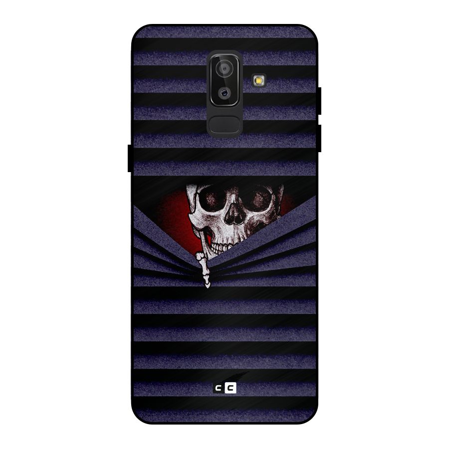 Skull Peak Metal Back Case for Galaxy J8