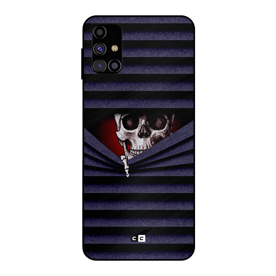 Skull Peak Metal Back Case for Galaxy M31s