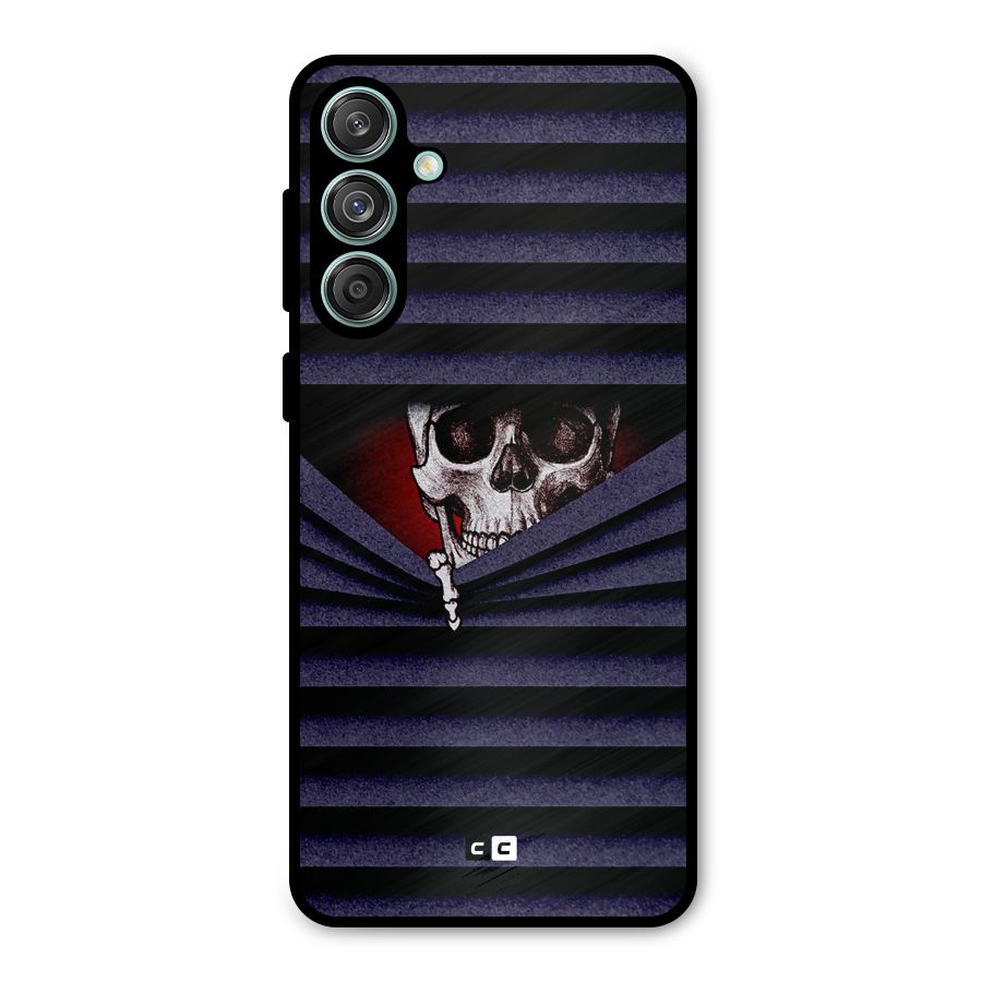 Skull Peak Metal Back Case for Galaxy M55 5G