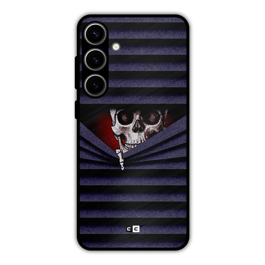 Skull Peak Metal Back Case for Galaxy S24 Plus