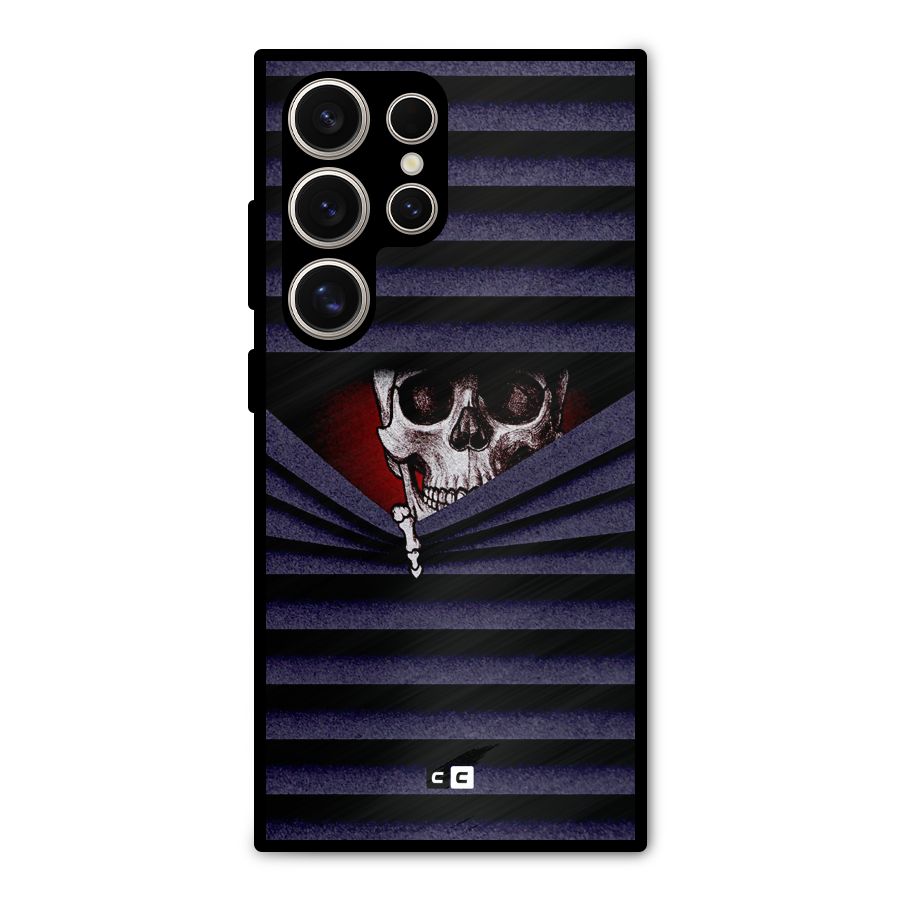 Skull Peak Metal Back Case for Galaxy S24 Ultra