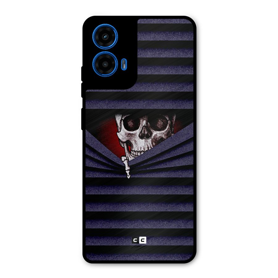Skull Peak Metal Back Case for Moto G45