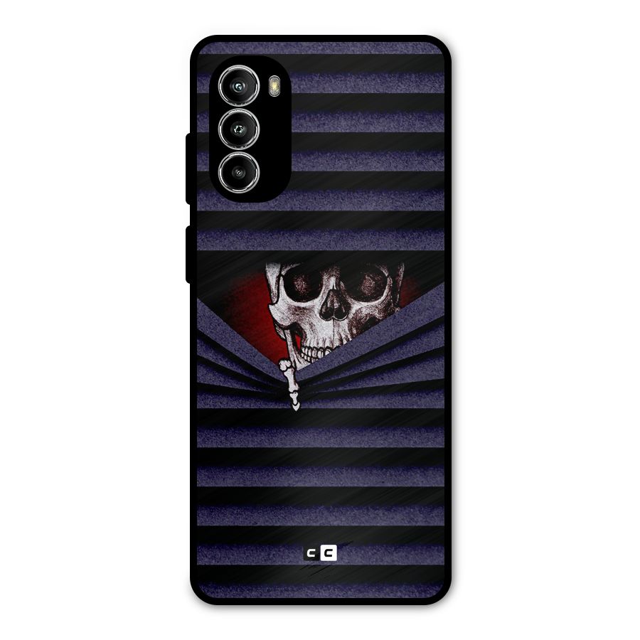 Skull Peak Metal Back Case for Moto G52