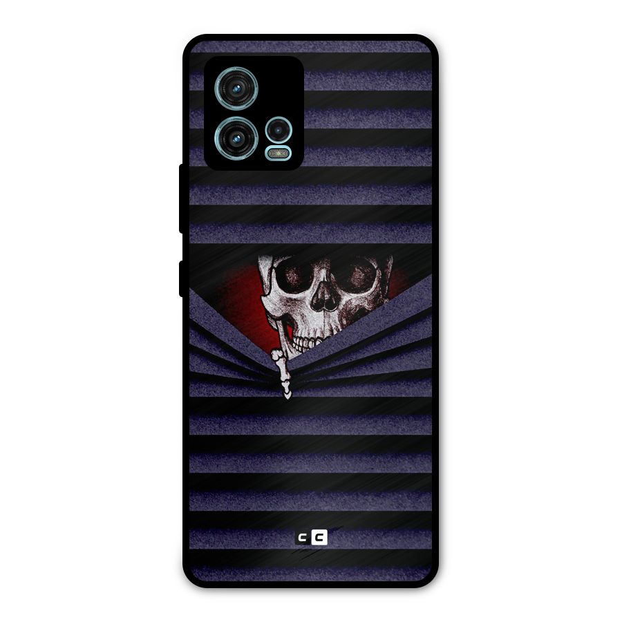 Skull Peak Metal Back Case for Moto G72