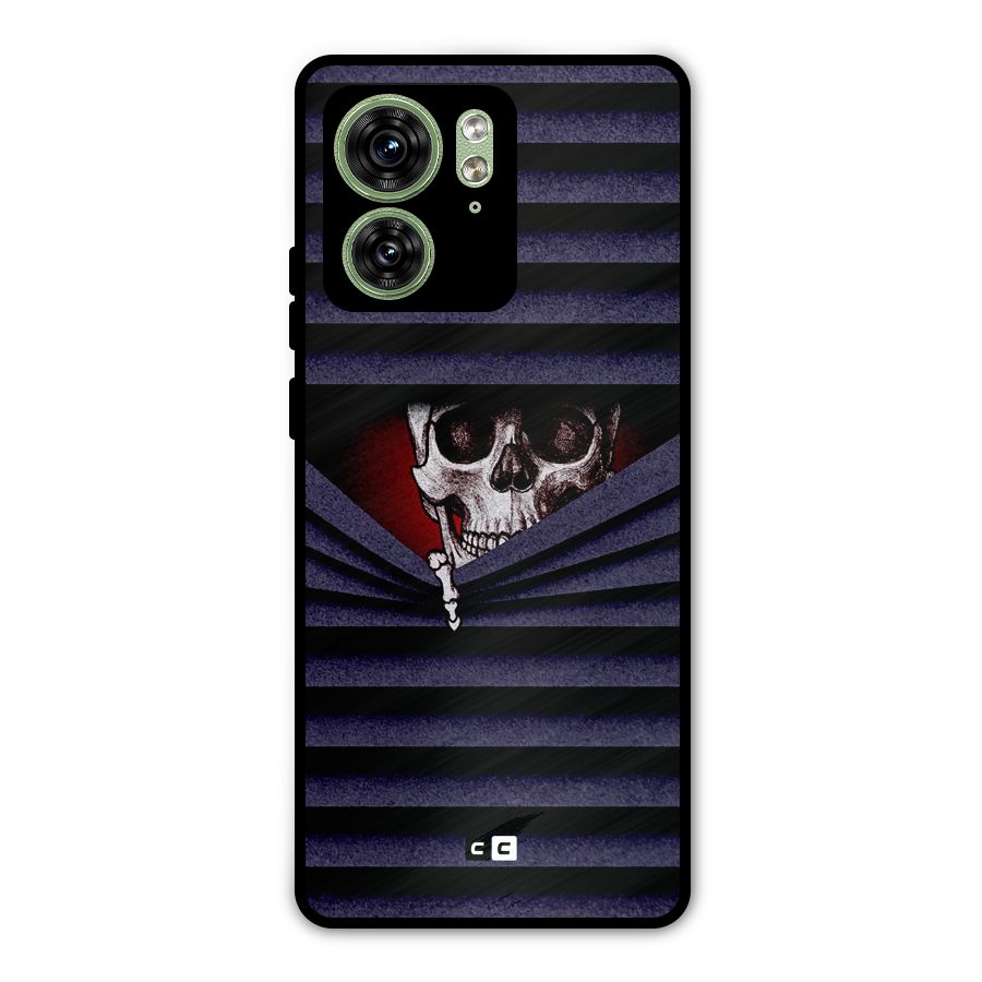 Skull Peak Metal Back Case for Motorola Edge 40 5G