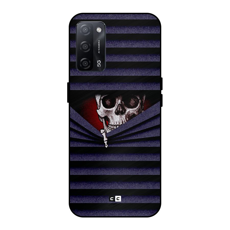 Skull Peak Metal Back Case for Oppo A53s 5G