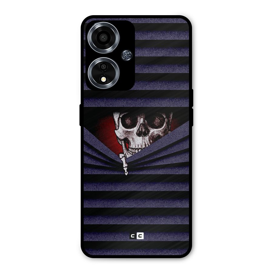 Skull Peak Metal Back Case for Oppo A59