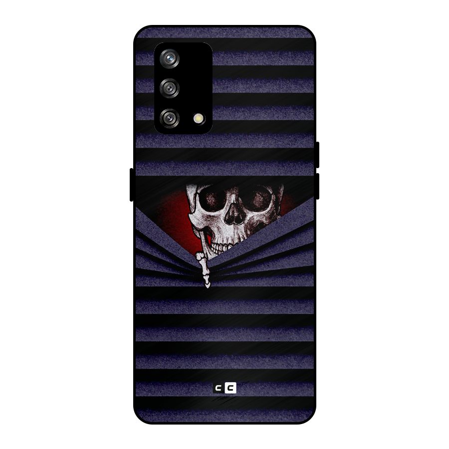 Skull Peak Metal Back Case for Oppo F19