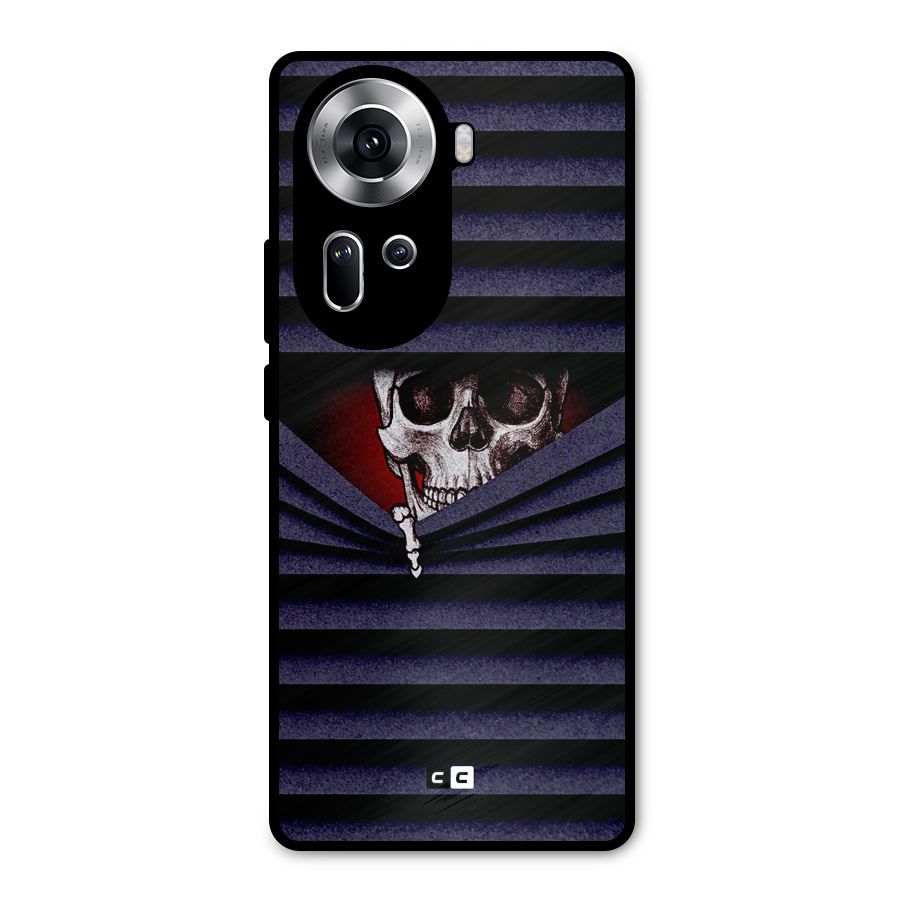Skull Peak Metal Back Case for Oppo Reno11 5G