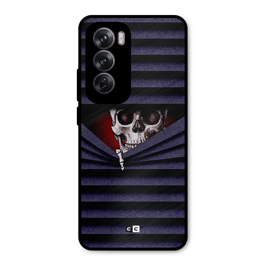 Skull Peak Metal Back Case for Oppo Reno12 Pro