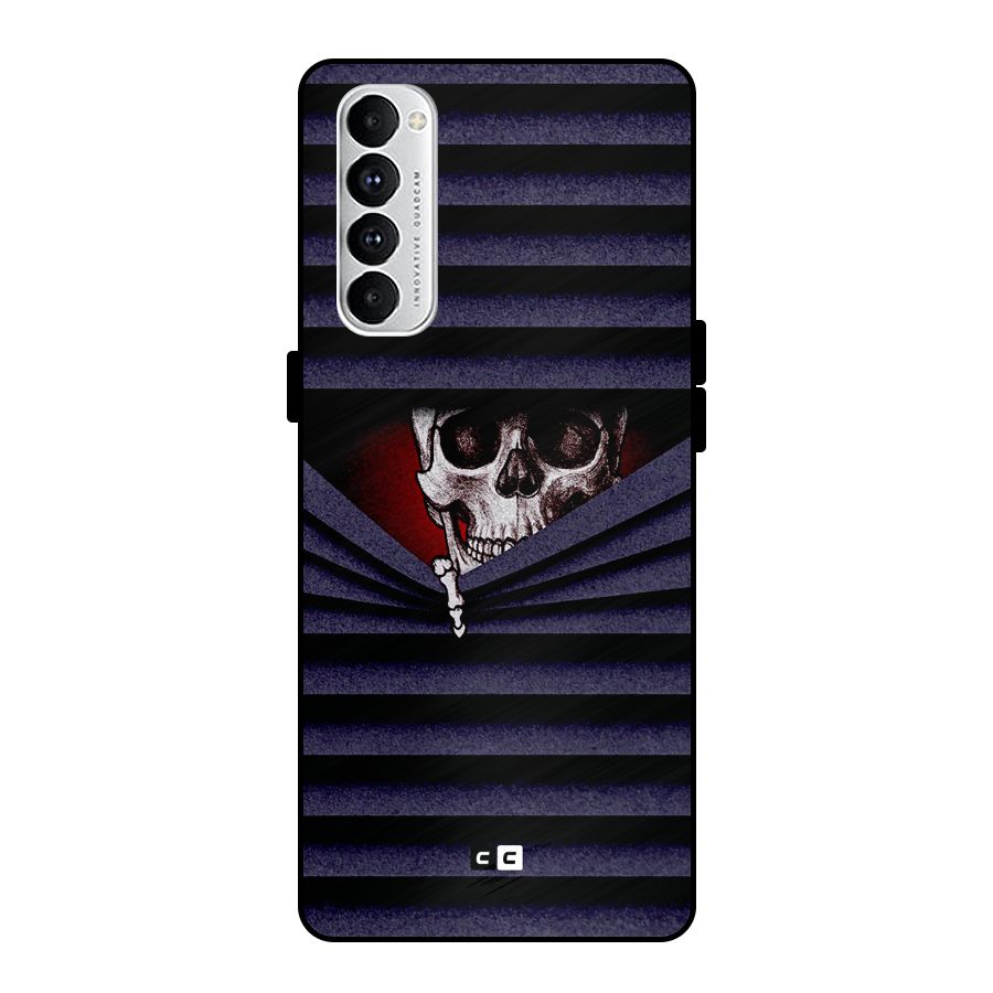Skull Peak Metal Back Case for Oppo Reno4 Pro