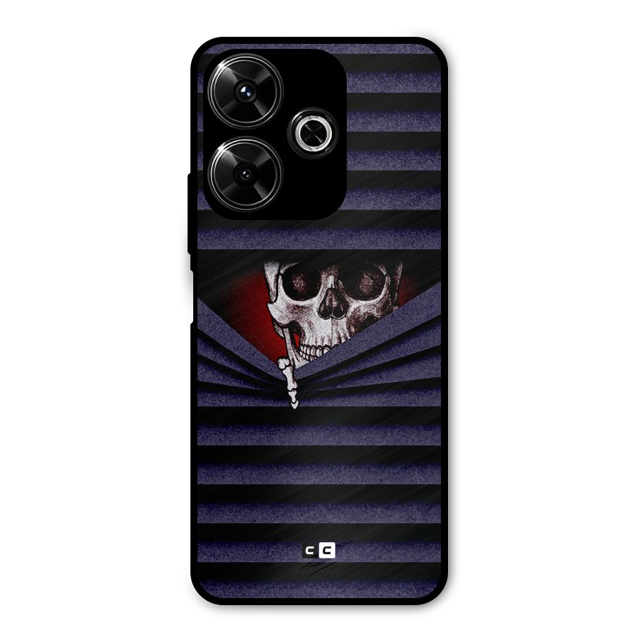 Skull Peak Metal Back Case for Poco M6 Plus