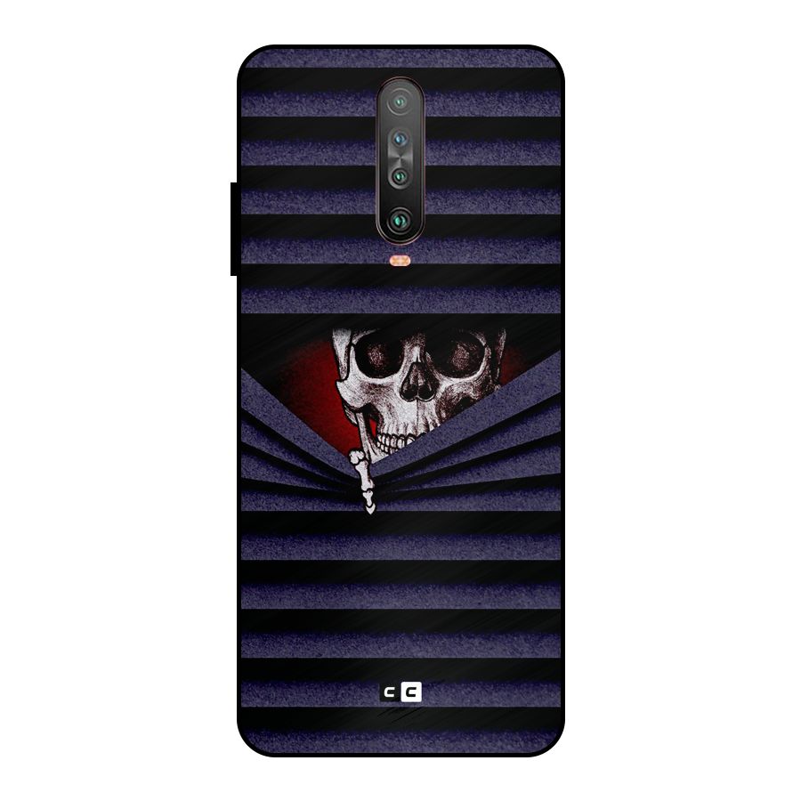 Skull Peak Metal Back Case for Poco X2