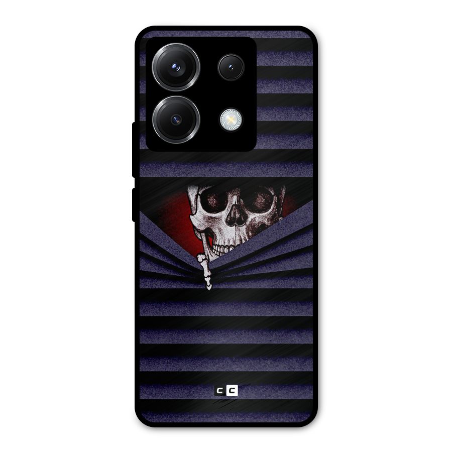 Skull Peak Metal Back Case for Poco X6