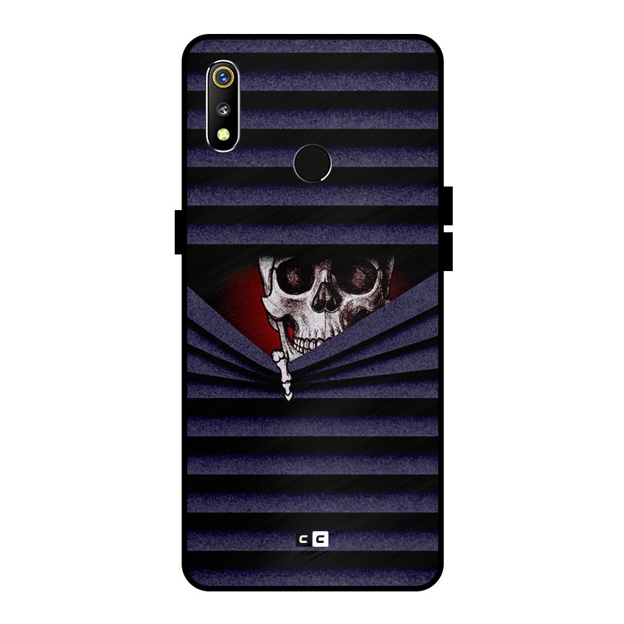 Skull Peak Metal Back Case for Realme 3