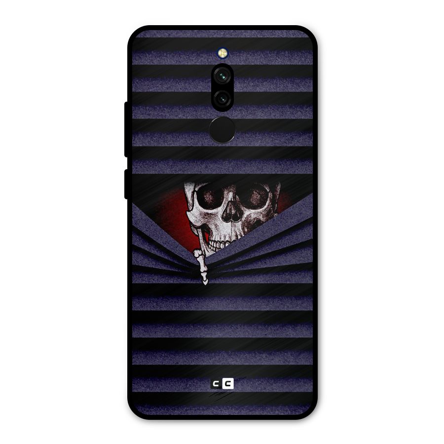 Skull Peak Metal Back Case for Redmi 8