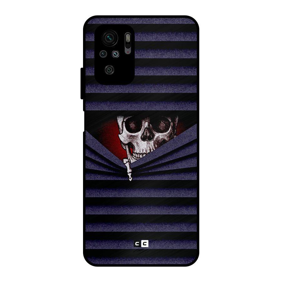 Skull Peak Metal Back Case for Redmi Note 10