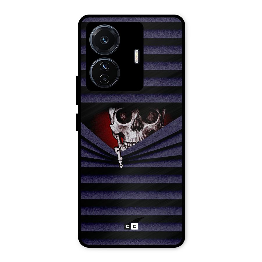 Skull Peak Metal Back Case for Vivo T1 Pro
