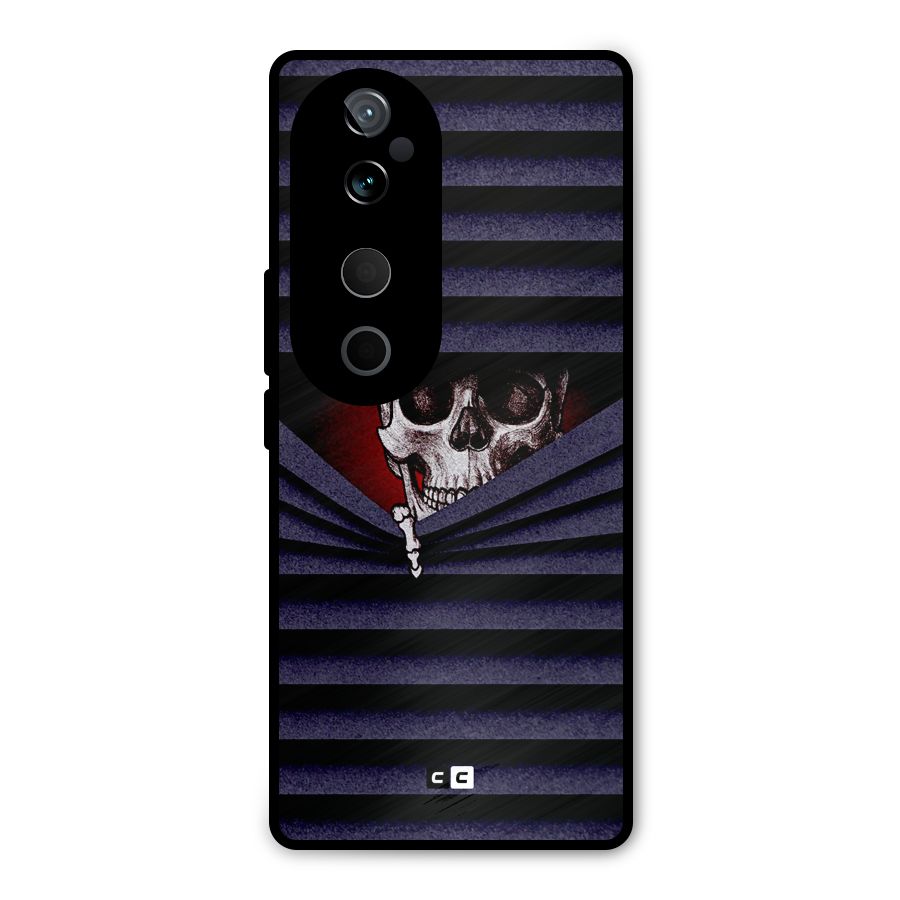Skull Peak Metal Back Case for Vivo T3 Ultra