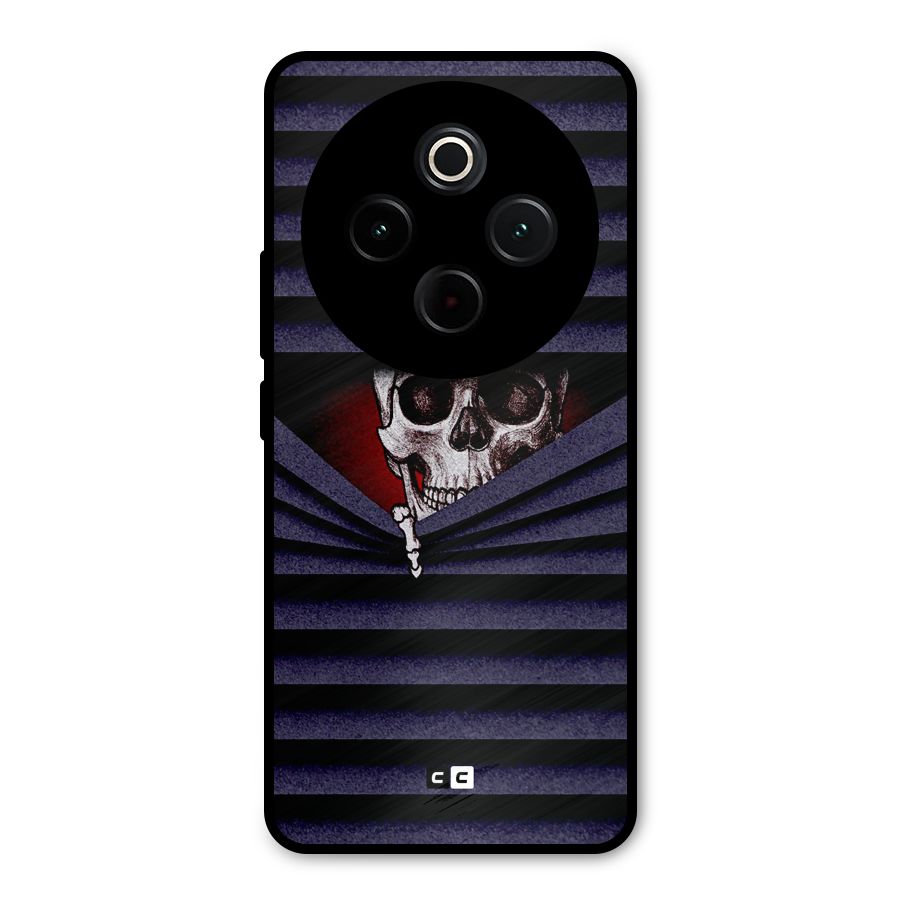 Skull Peak Metal Back Case for Vivo T4