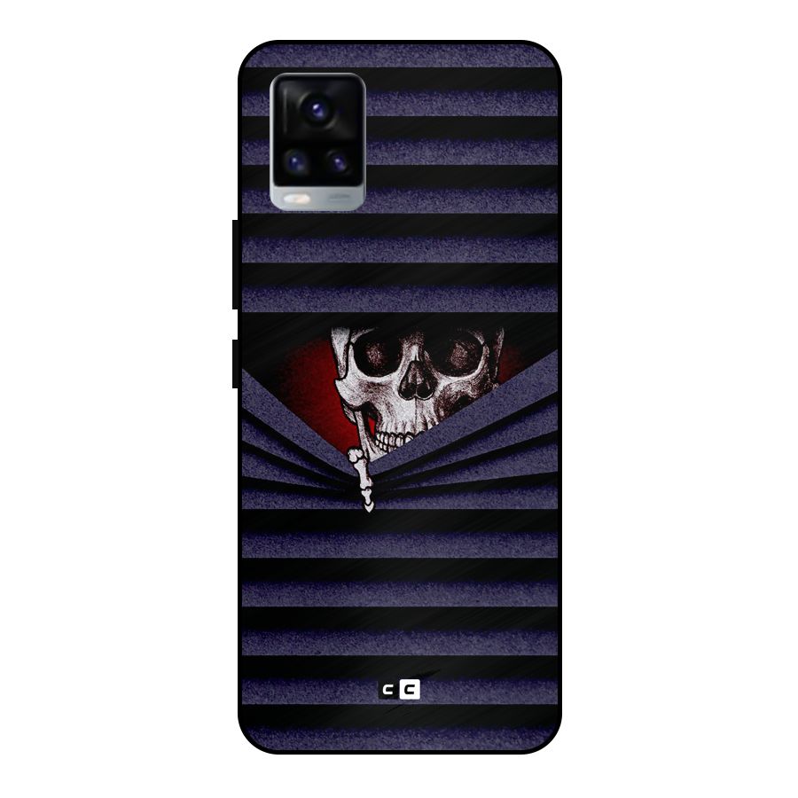 Skull Peak Metal Back Case for Vivo V20 2021
