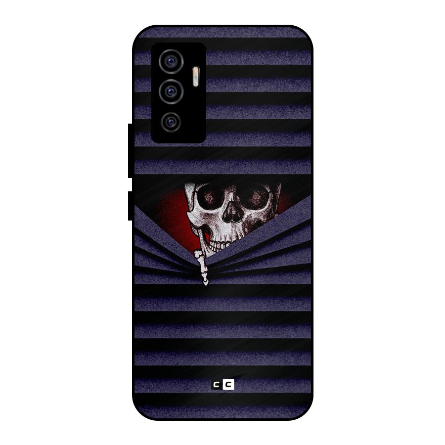 Skull Peak Metal Back Case for Vivo V23e