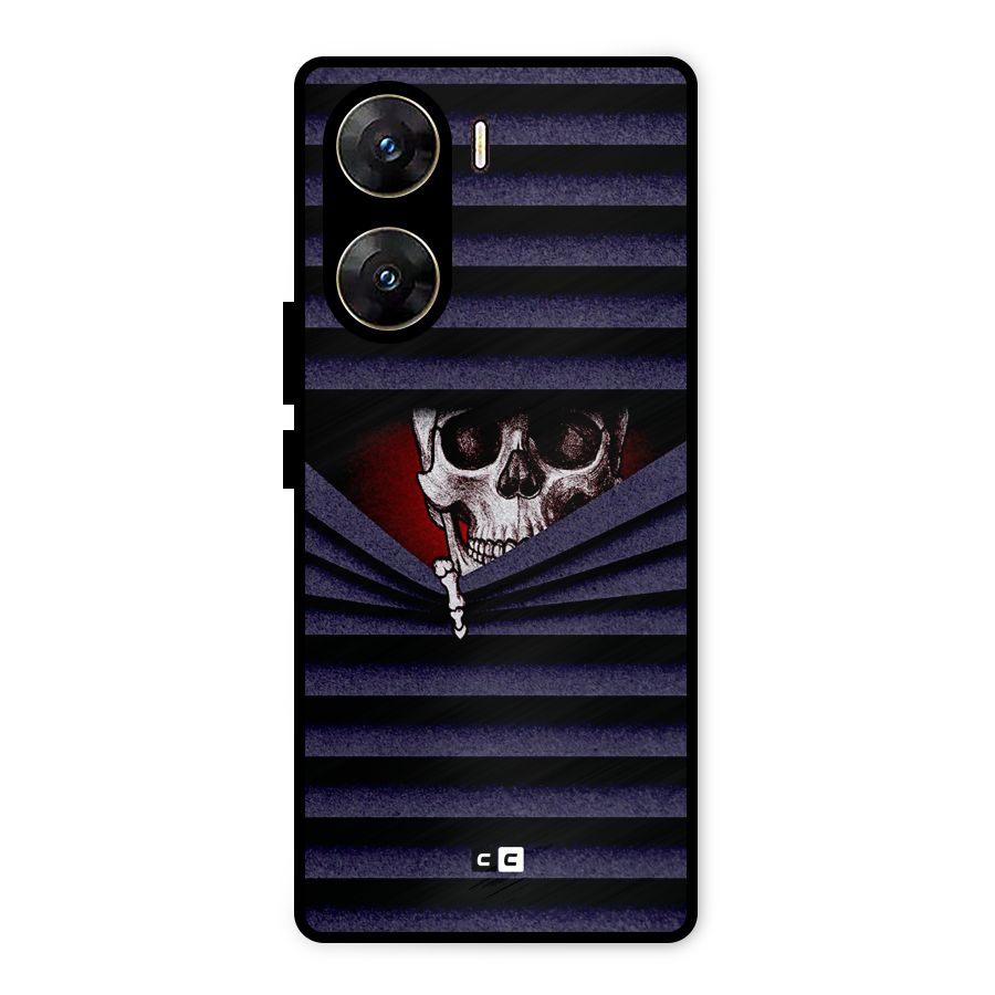 Skull Peak Metal Back Case for Vivo V29e