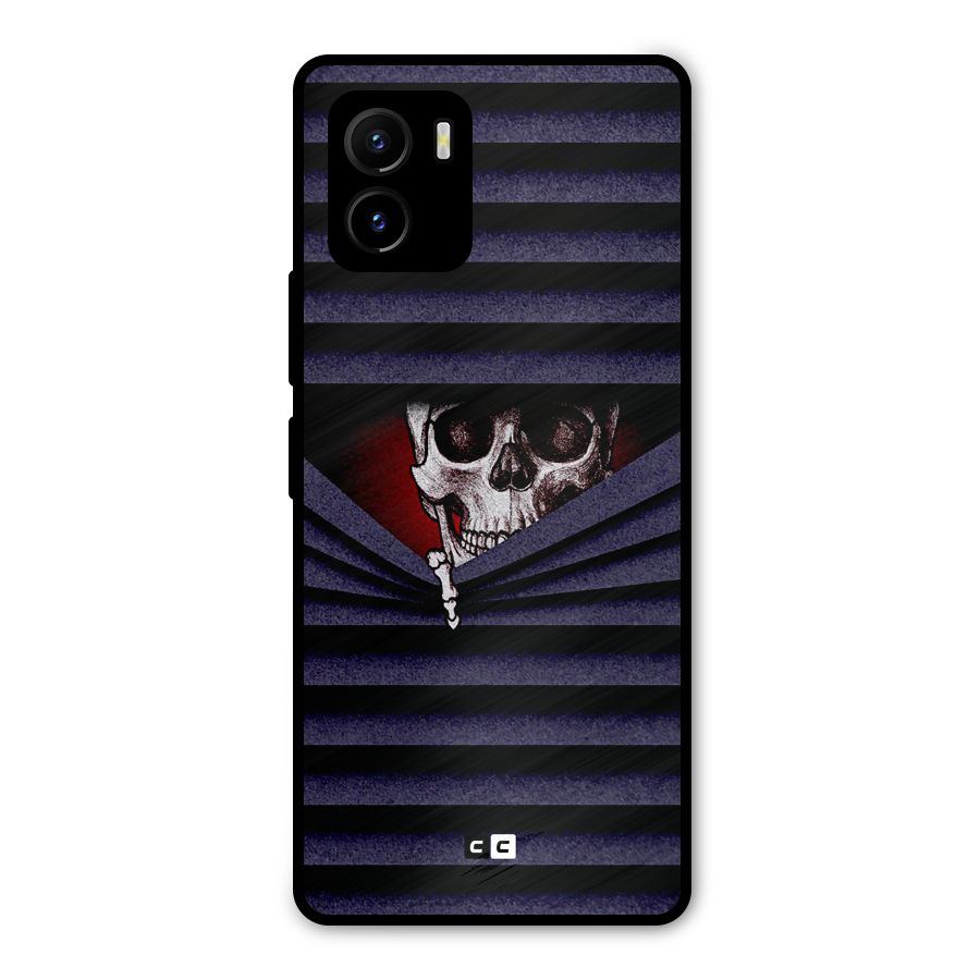 Skull Peak Metal Back Case for Vivo Y15s
