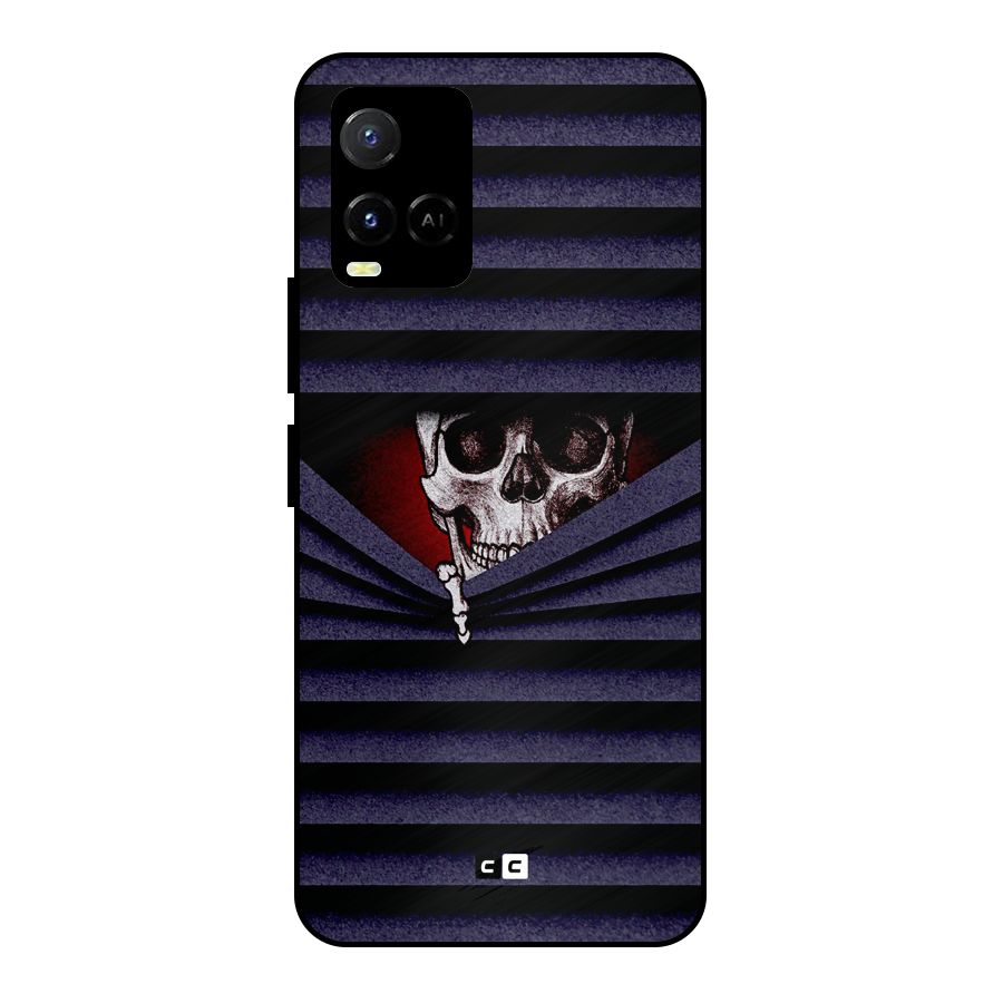 Skull Peak Metal Back Case for Vivo Y21