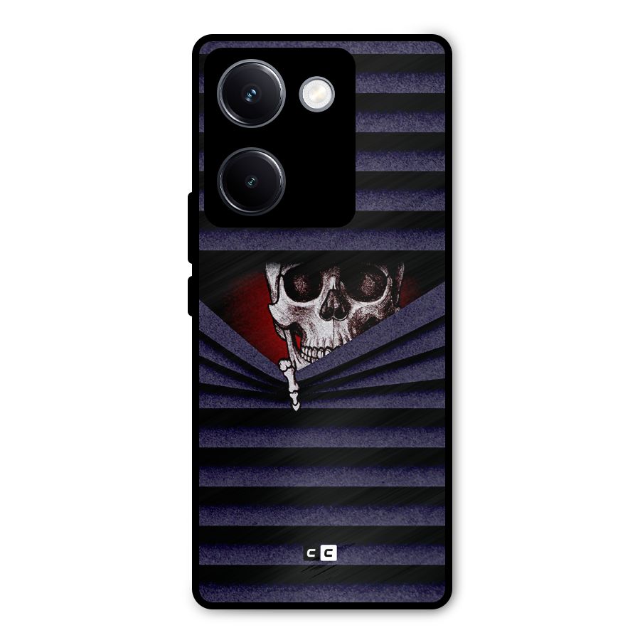 Skull Peak Metal Back Case for Vivo Y300 Plus