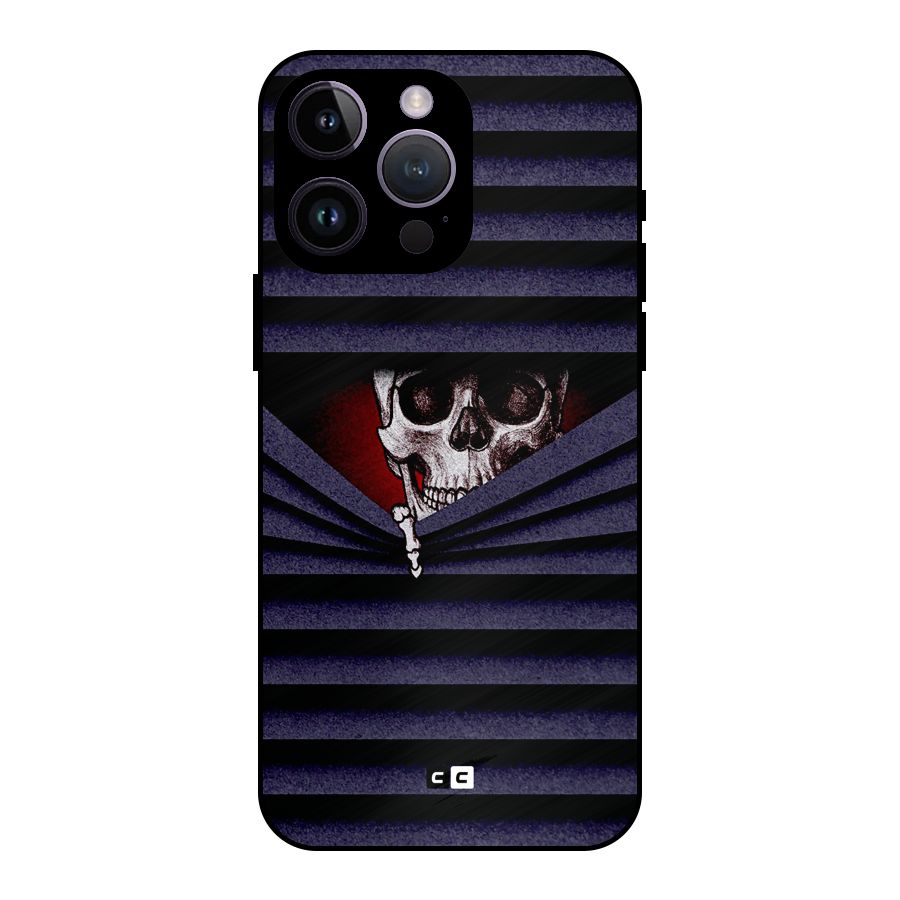 Skull Peak Metal Back Case for iPhone 14 Pro Max