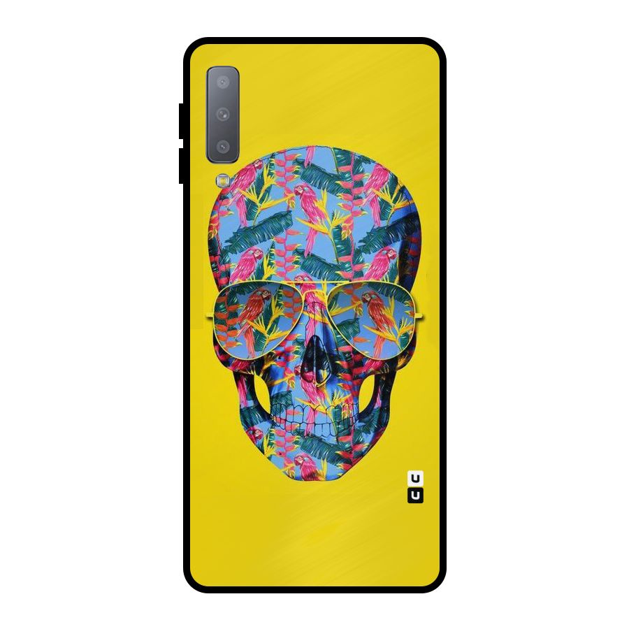 Skull Swag Metal Back Case for Galaxy A7 (2018)