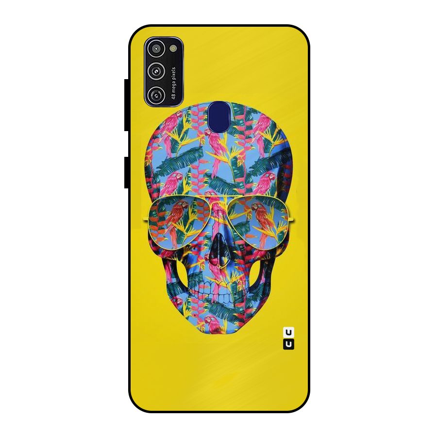 Skull Swag Metal Back Case for Galaxy M30s