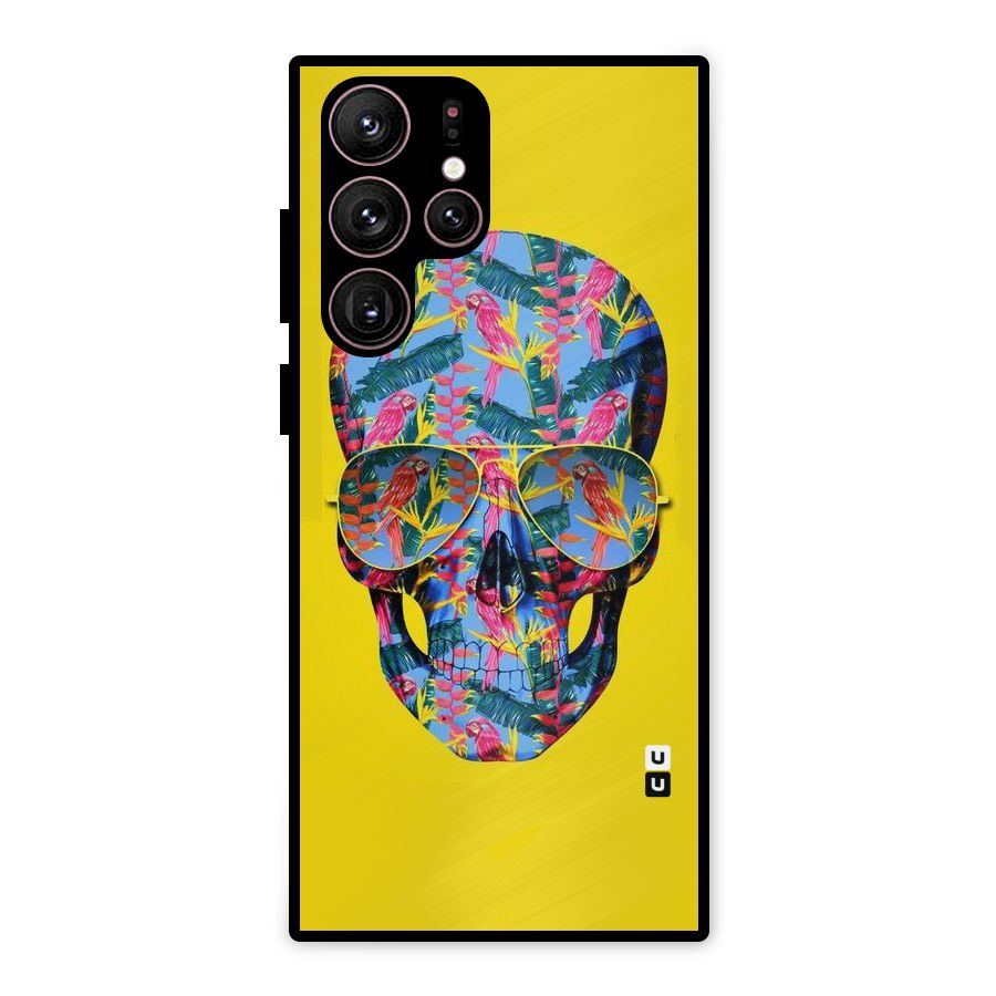 Skull Swag Metal Back Case for Galaxy S22 Ultra 5G