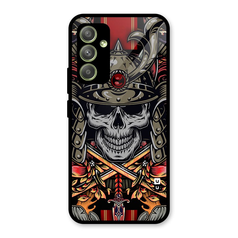 Skull Swords Snakes Glass Back Case for Galaxy A54