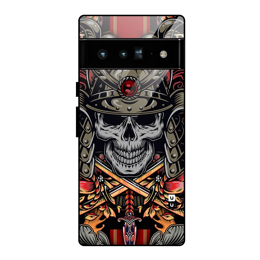 Skull Swords Snakes Glass Back Case for Google Pixel 6 Pro