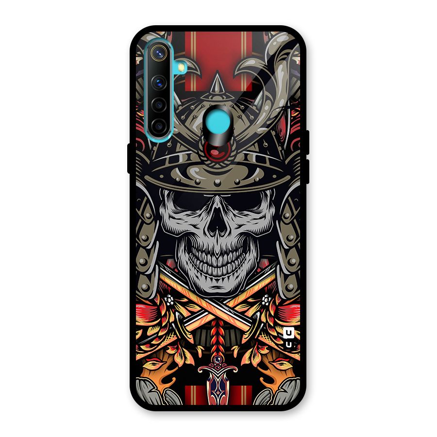 Skull Swords Snakes Glass Back Case for Realme Narzo 10