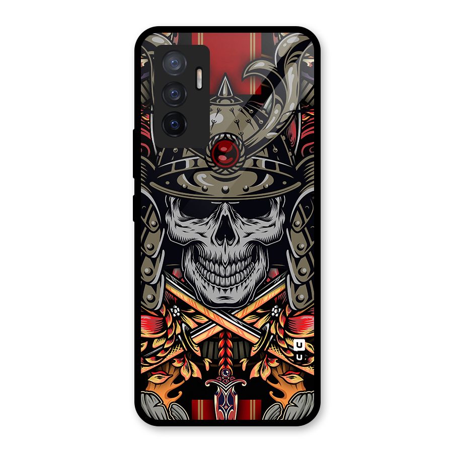 Skull Swords Snakes Glass Back Case for Vivo V23e