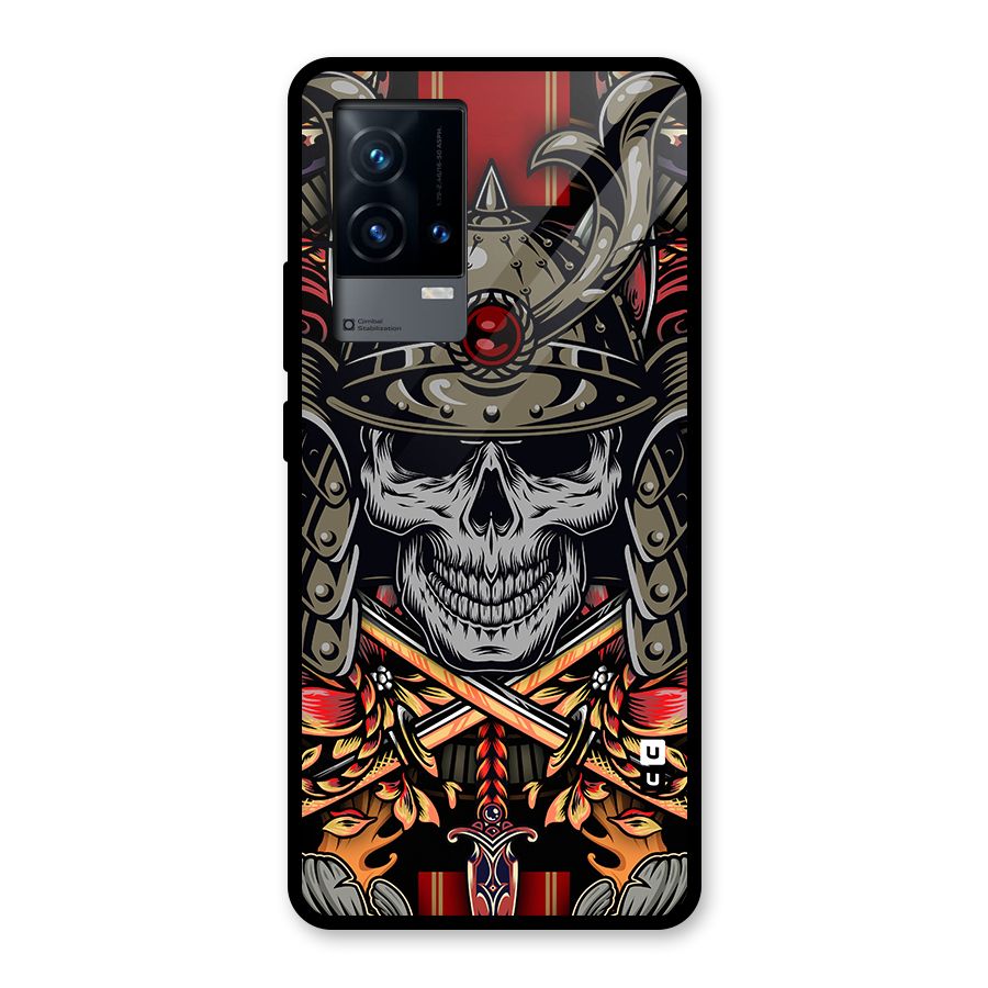 Skull Swords Snakes Glass Back Case for iQOO 9 5G