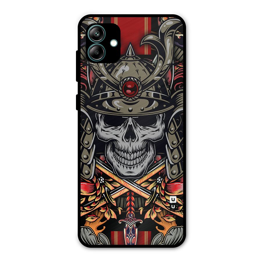 Skull Swords Snakes Metal Back Case for Galaxy A04