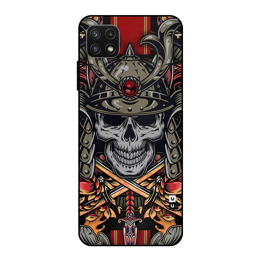 Skull Swords Snakes Metal Back Case for Galaxy A22 5G