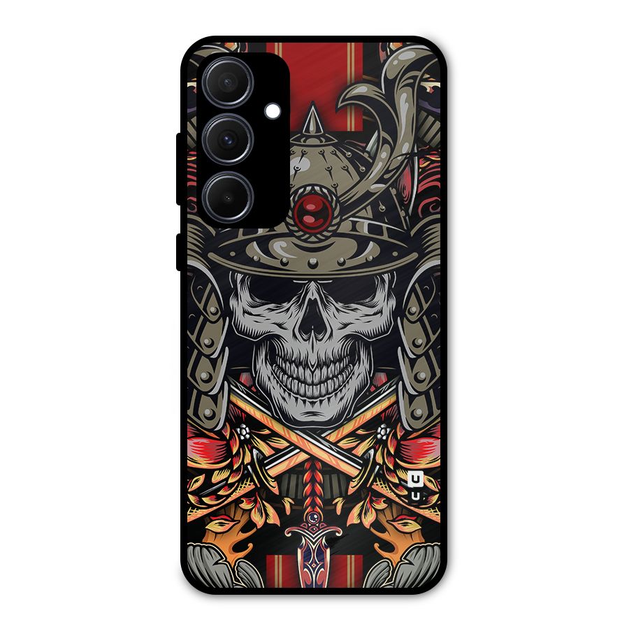 Skull Swords Snakes Metal Back Case for Galaxy A35