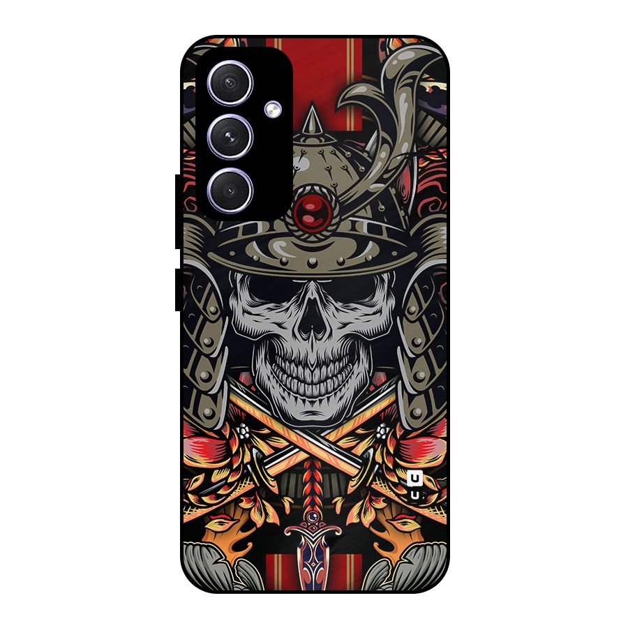 Skull Swords Snakes Metal Back Case for Galaxy A54