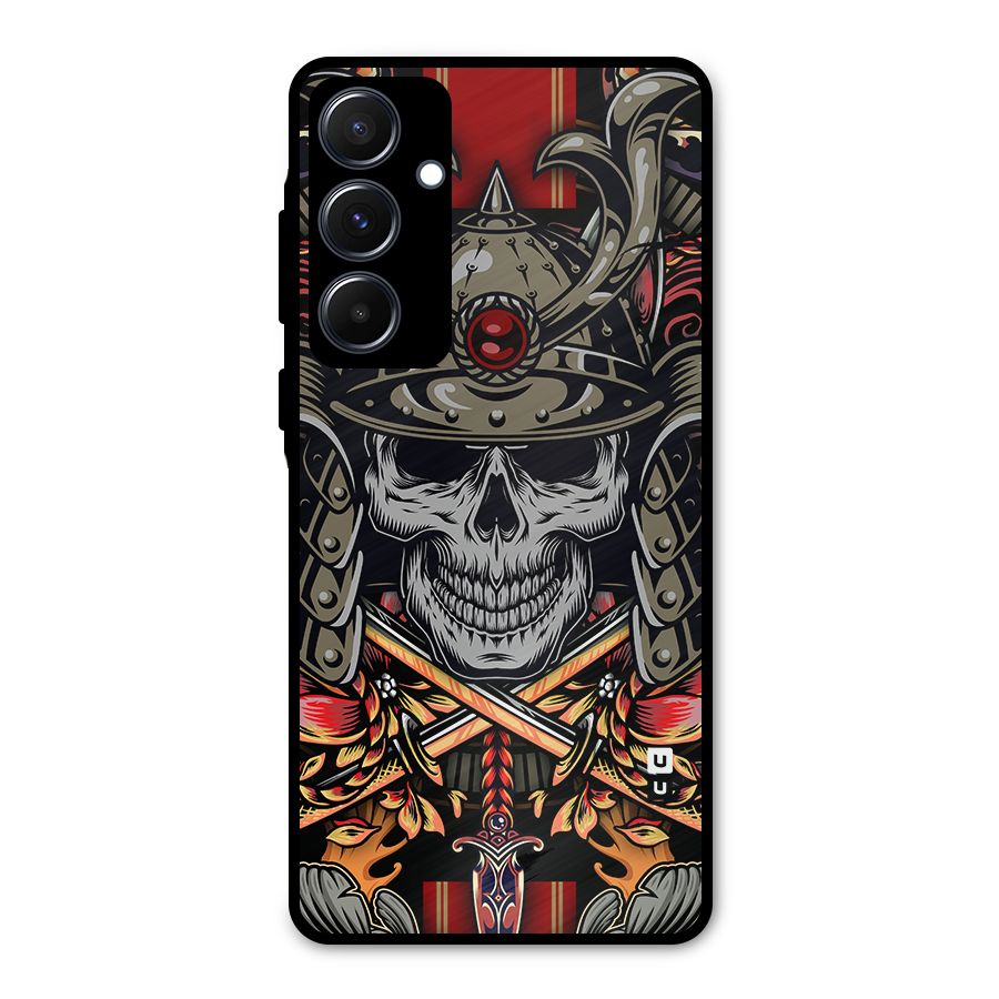 Skull Swords Snakes Metal Back Case for Galaxy A55
